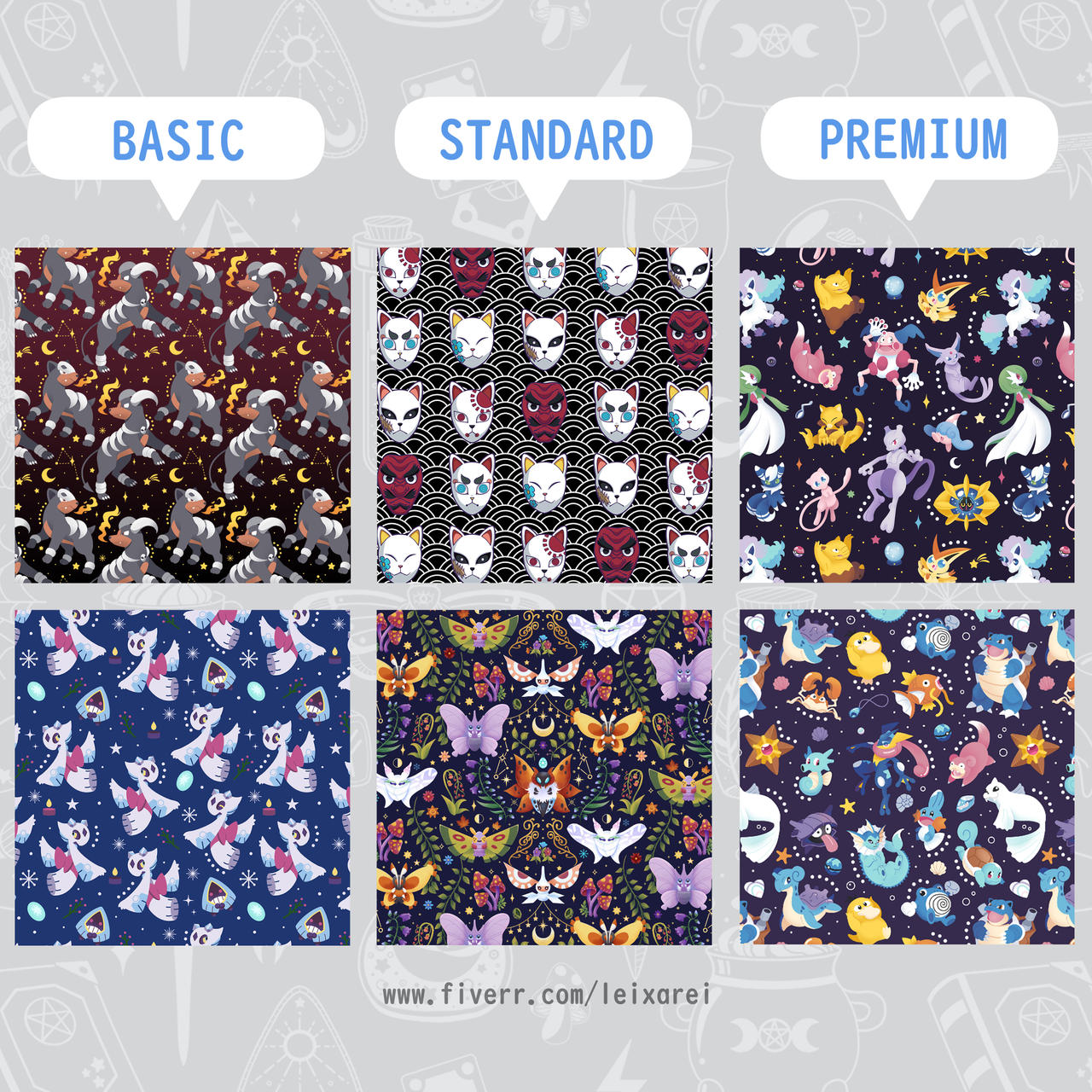 COMMISSIONS OPEN :) SEAMLESS PATTERNS by shioreiart on DeviantArt
