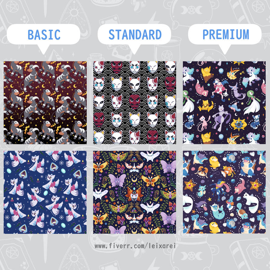 Deviantart Pattern Chart COMMISSIONS OPEN :) SEAMLESS PATTERNS by shioreiart on DeviantArt