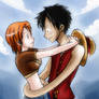 Luffy and Nami - Request