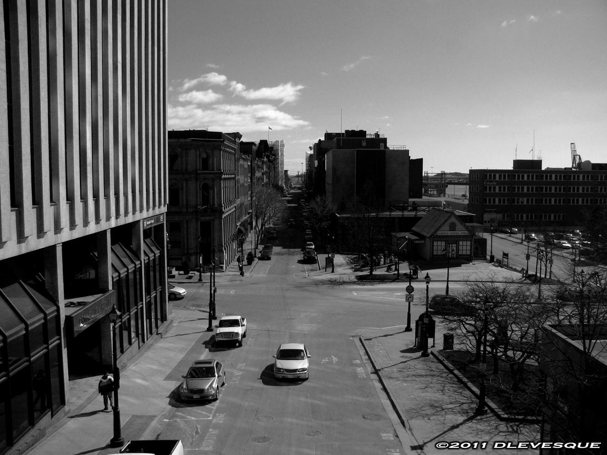 A stuby in bw...Downtown