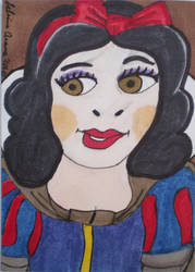 Snow White Meets The 7 Dwarves ATC