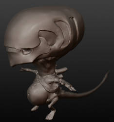 chibi Giger alien speed sculpt