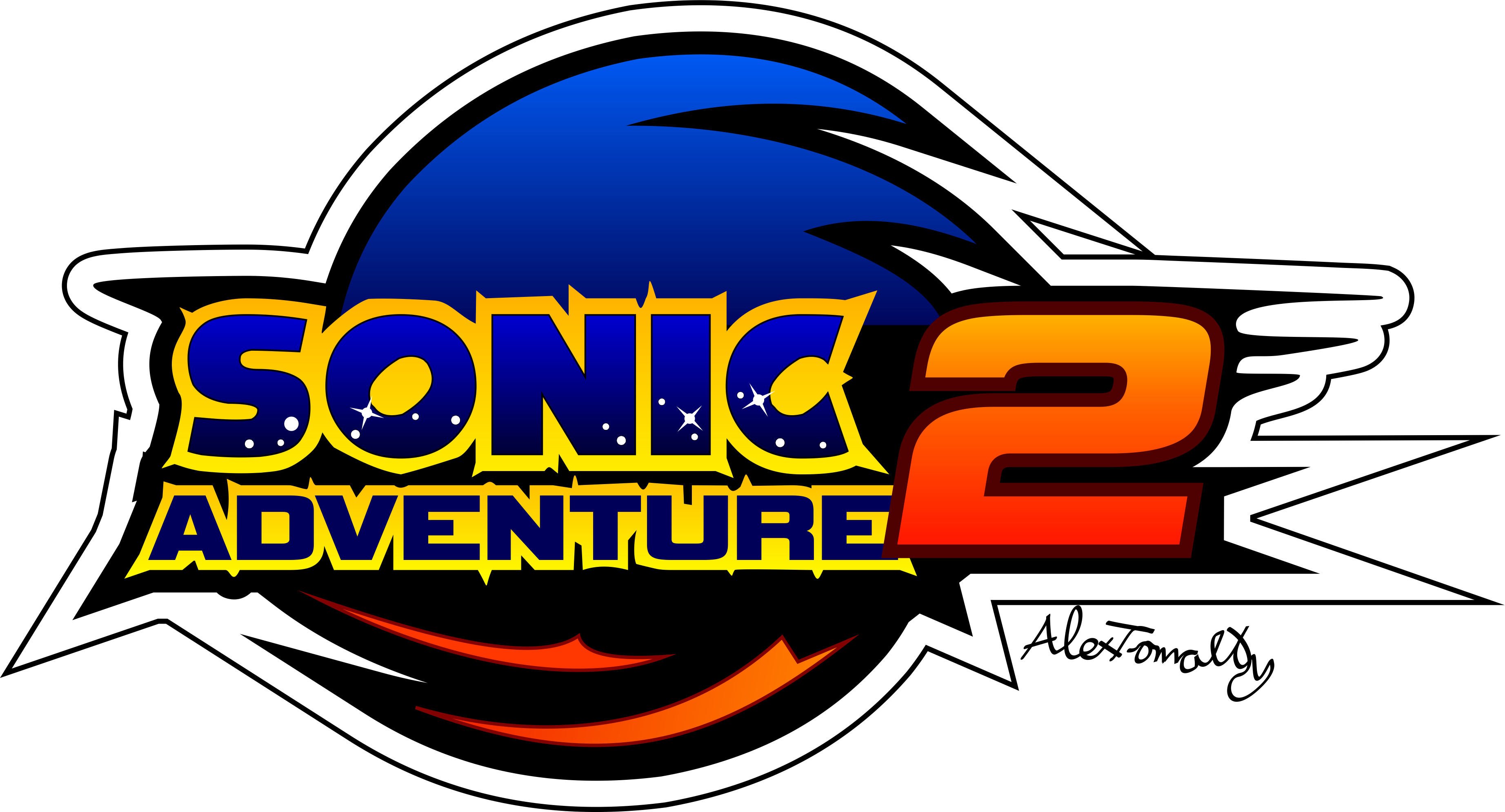 Sonic Adventure 2 logo re-creation by BlueStreak62391 on DeviantArt