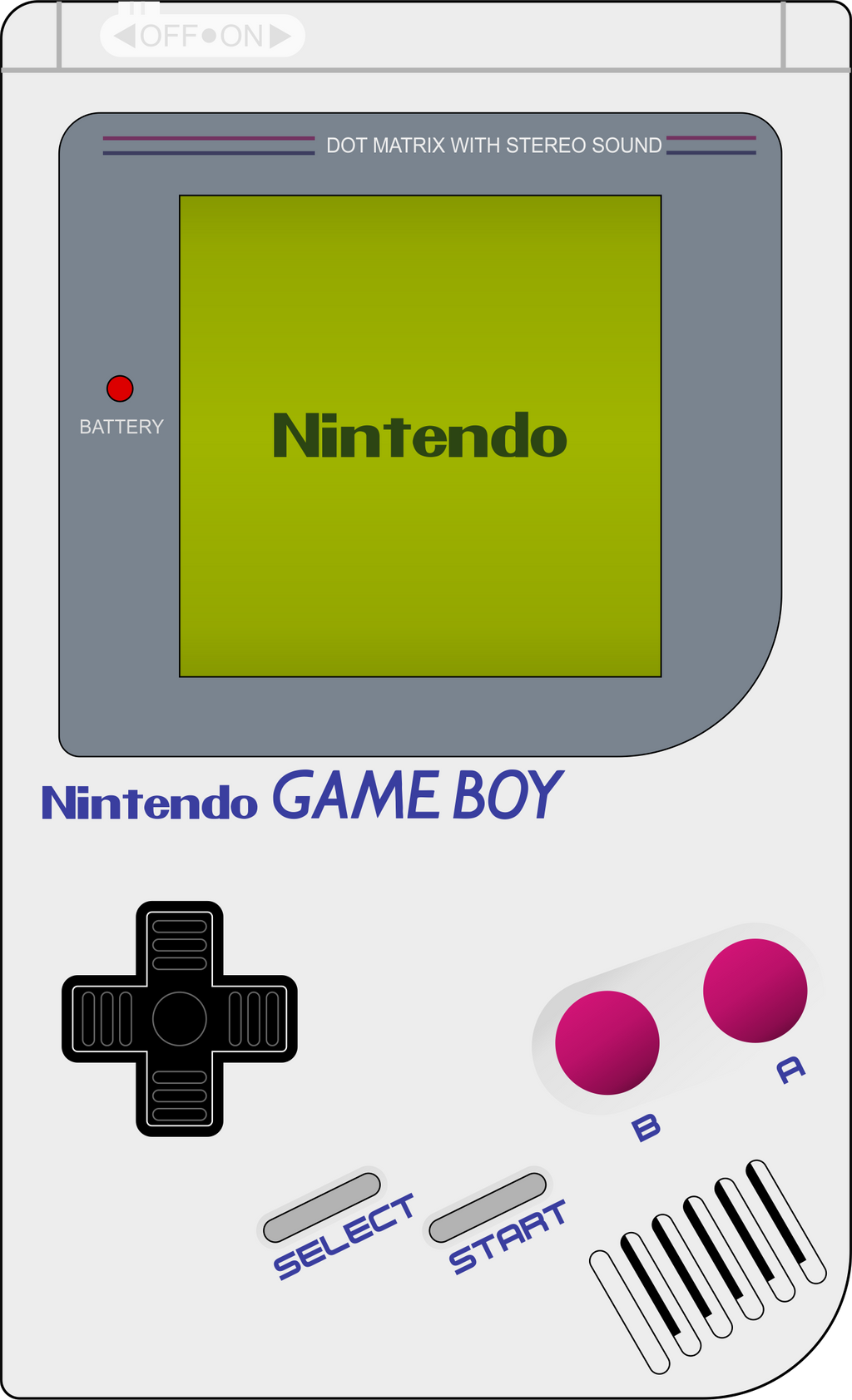 Nintendo Gameboy vector art by BlueStreak62391 on DeviantArt