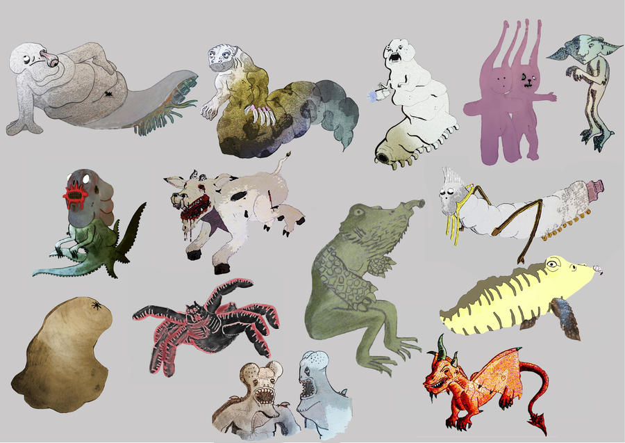 Random Alien Designs by cheezynibbles93 on DeviantArt