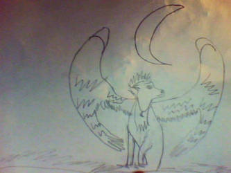 wolf with wings