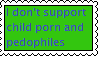 No Pedophiles and Child Porn Stamp