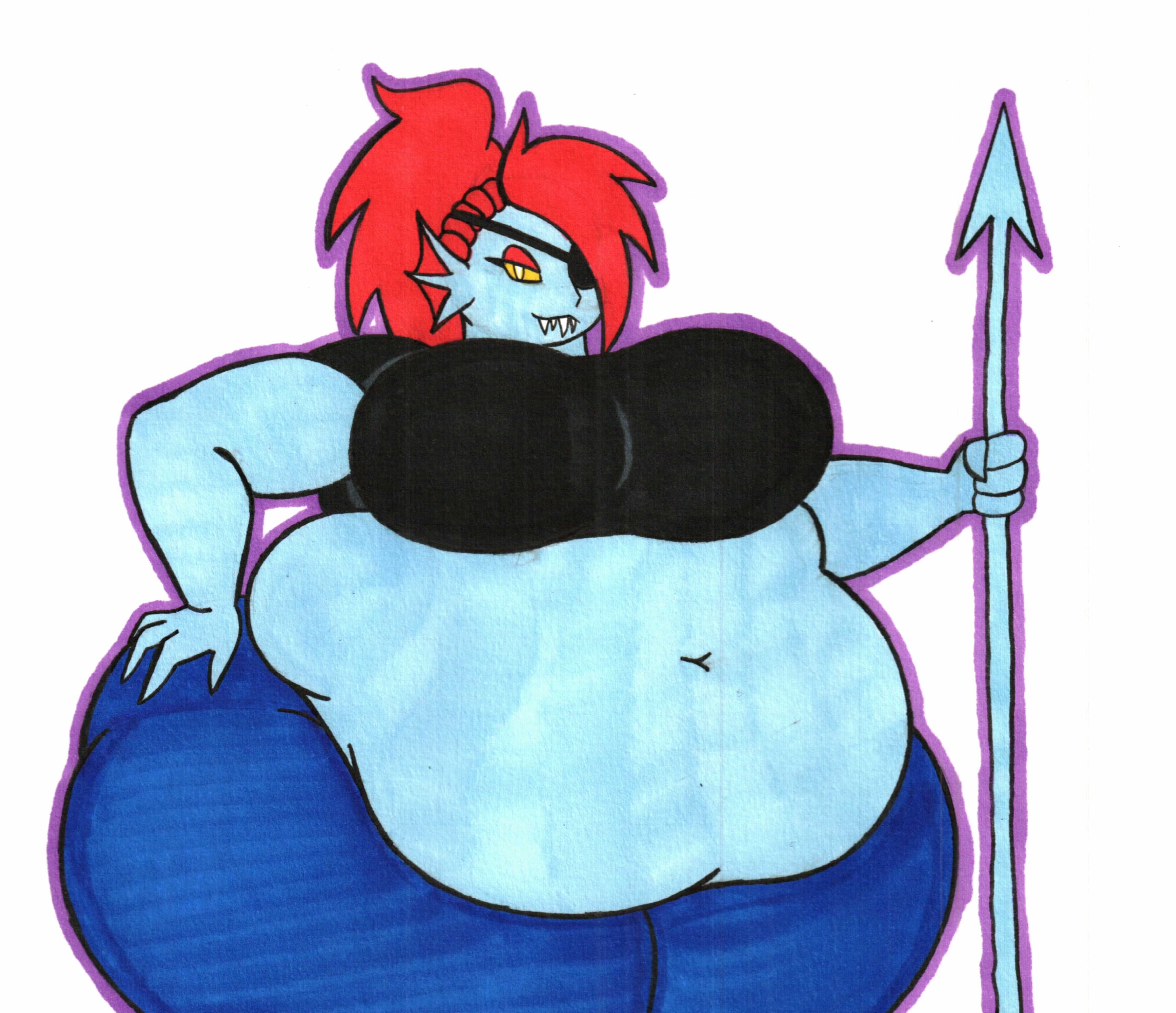 Gallery of Morbidly Obese Undyne Undertale.