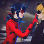 LadyBug and Chat Noir cosplay