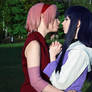 Hinata and Sakura cosplay