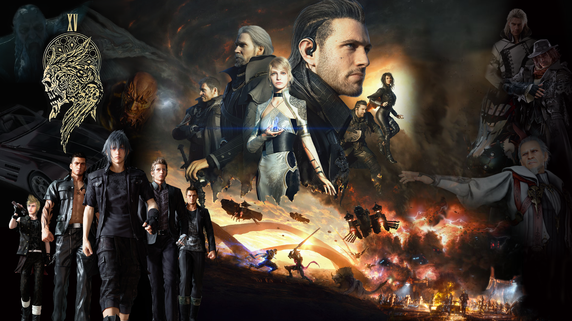 Final Fantasy Xv Universe Wallpaper 1080p By Realzeles On Deviantart