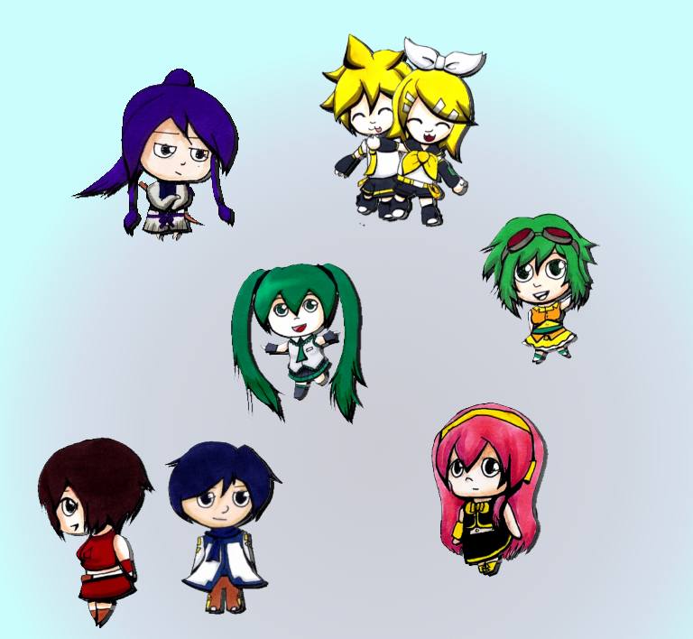 Misc. Vocaloid Chibis.