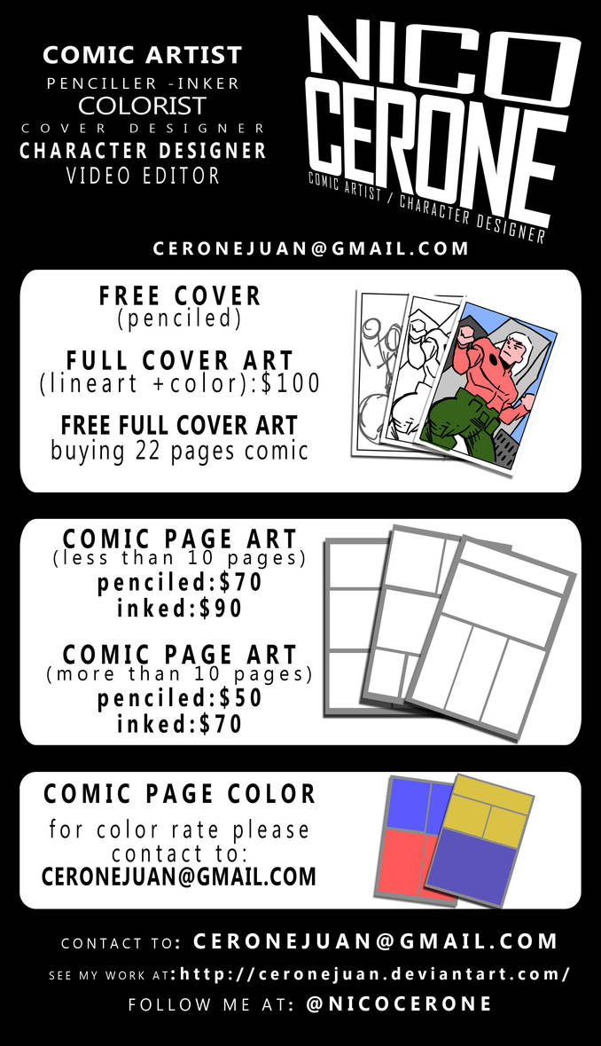 Deviantart Promotion New Promotion of Cover Art (also comic pages) by CeroneJuan on DeviantArt