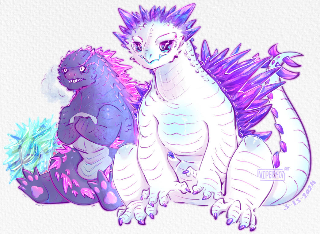 Godzilla Getting Rizzed With Shimo GodzillaxShimo by Vipery-07art on DeviantArt
