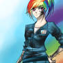 Commission: Rainbow Dash is best mechanic