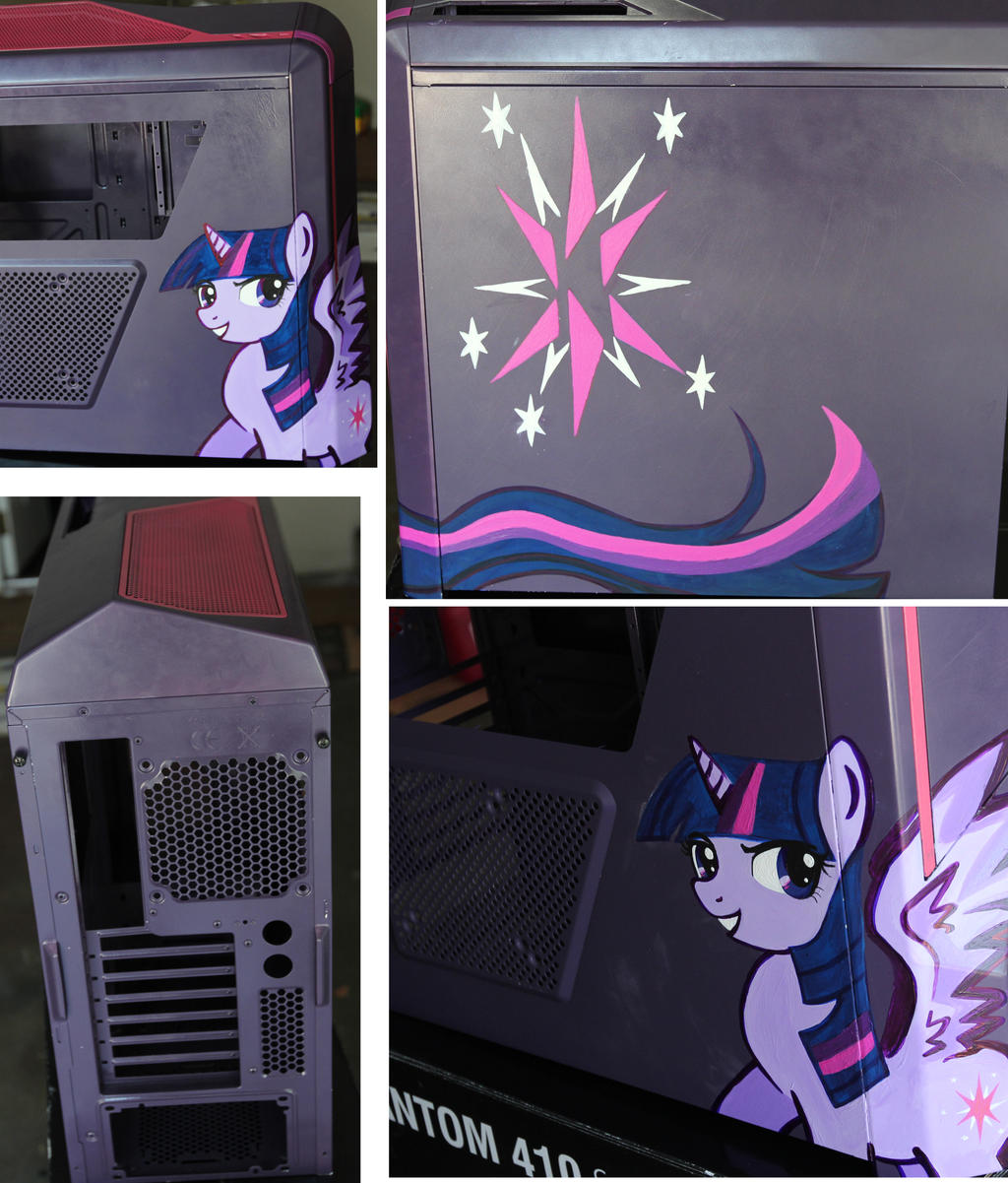 Twilight Custom Computer Custom painted Twilight Sparkle PC case by Tao-mell on DeviantArt