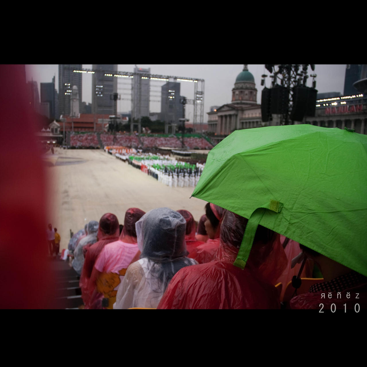 Raining on NDP Rehersal 2010