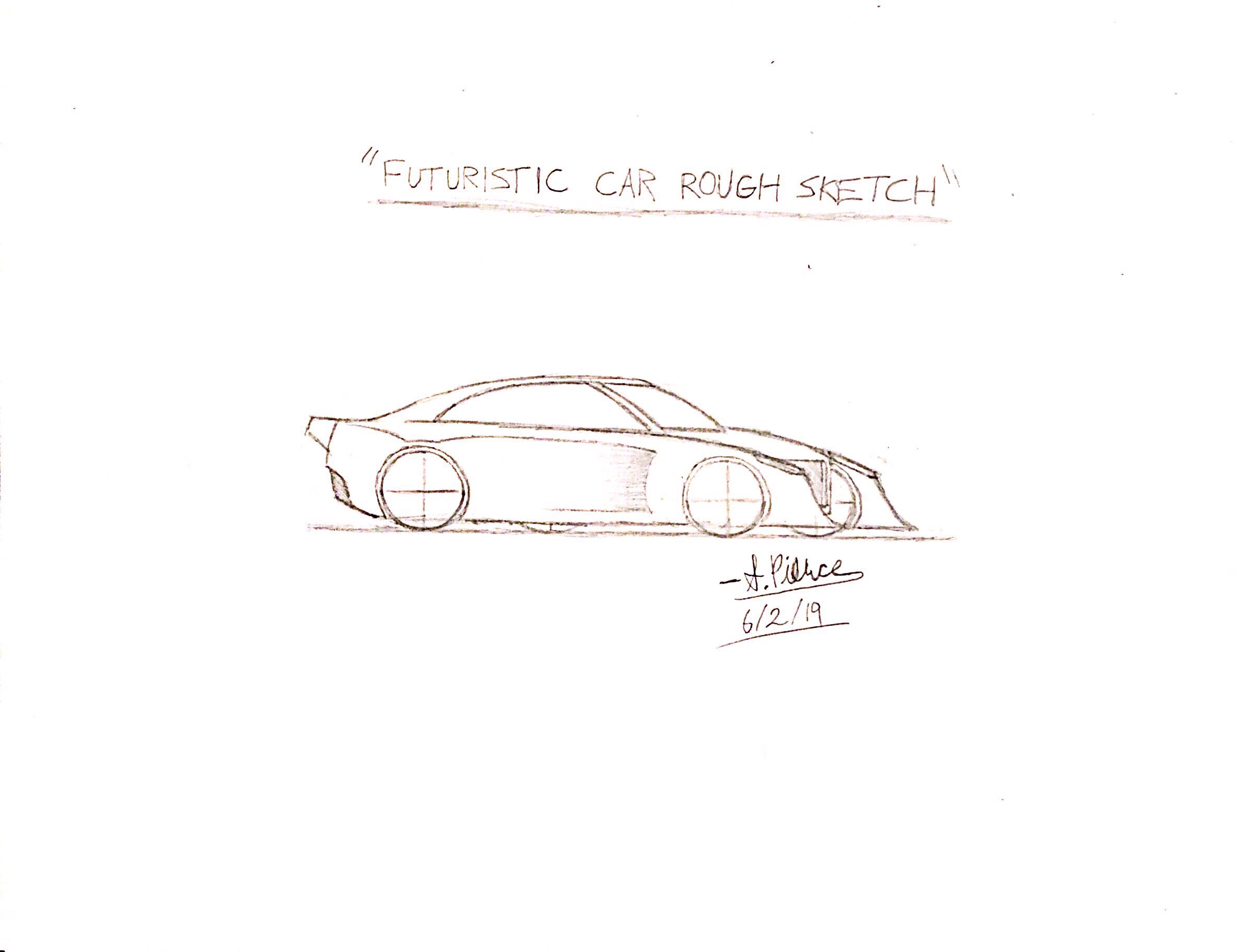 Futuristic Car Rough Sketch by MephilesTheDark2182 on DeviantArt