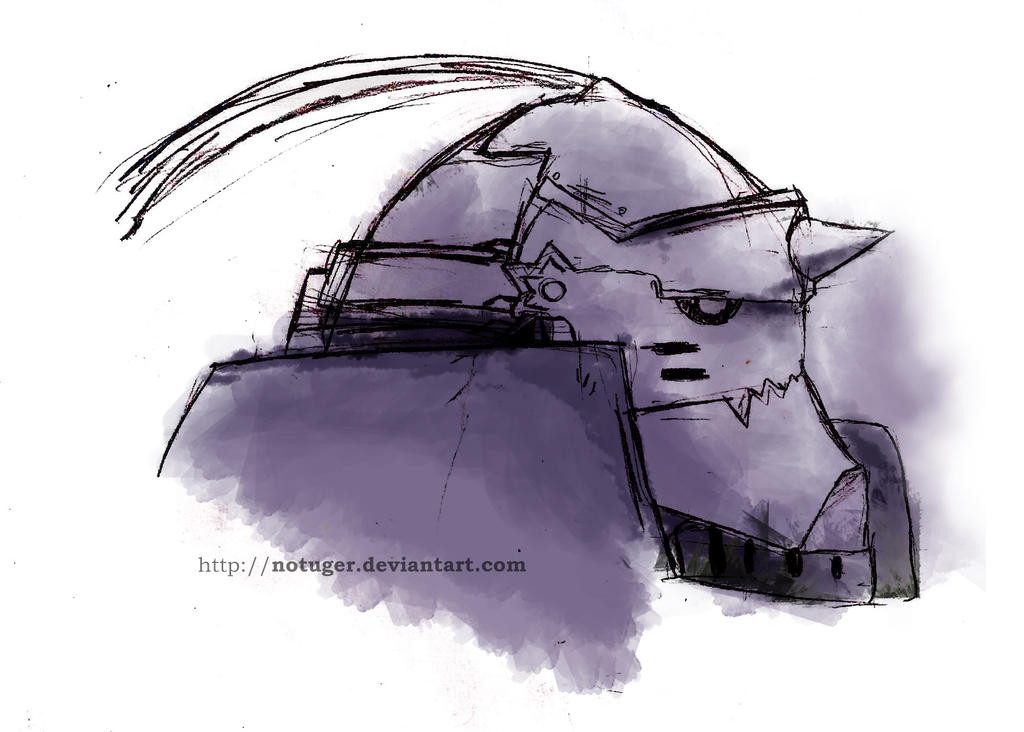 Wacom first try - Alphonse Elric by notuger