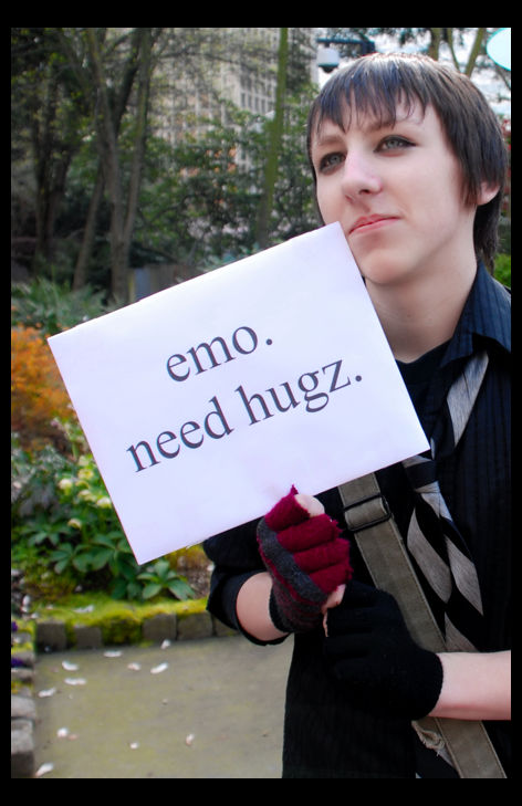 Hug Emo Sakura Con 2008: Emo Hugs by puckcc on DeviantArt