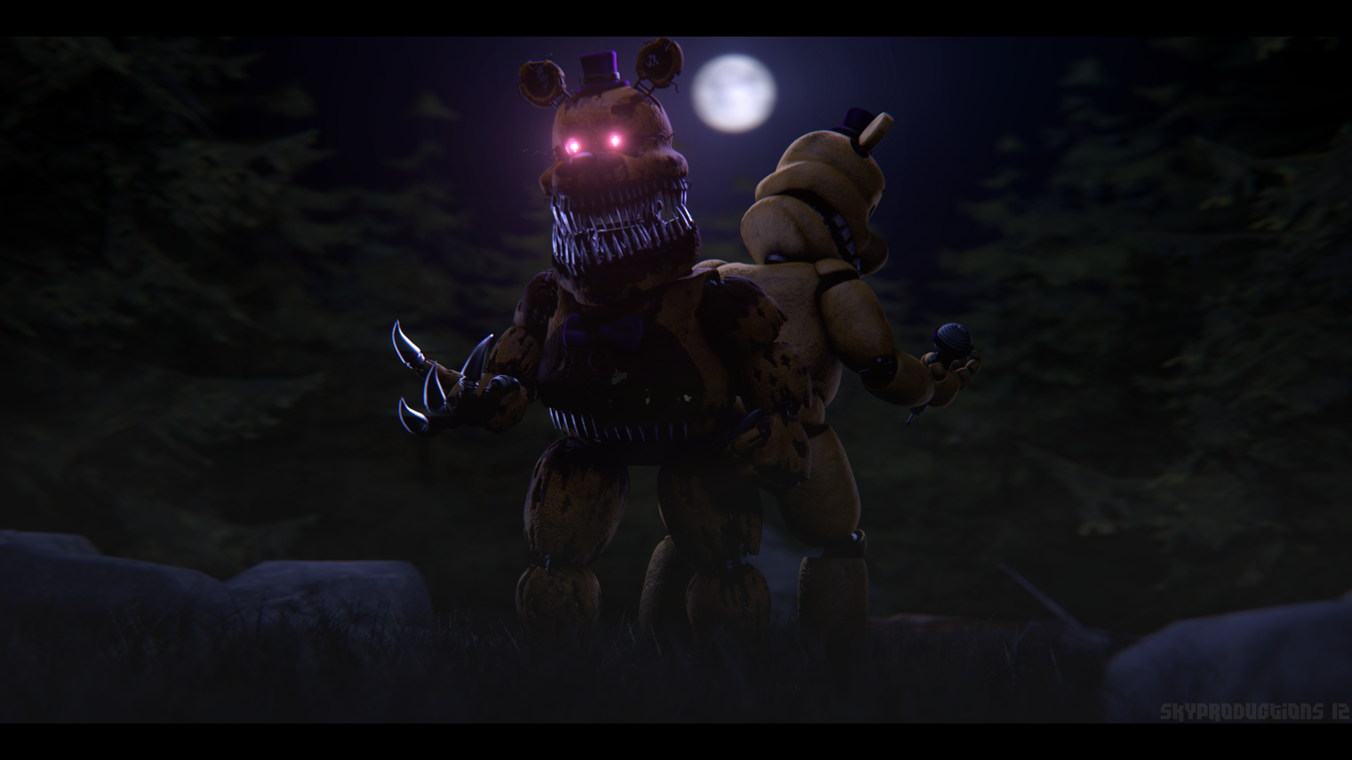 SFM FNaF] Nightmare Bonnie Wallpaper by RedHeadRetard on DeviantArt