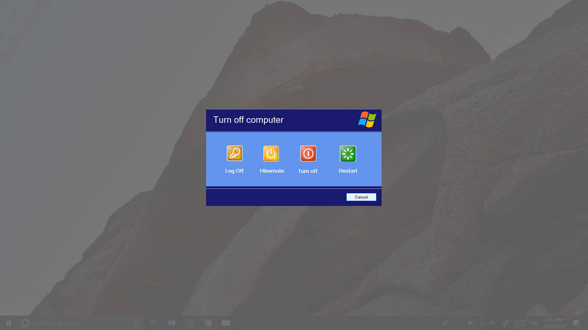 Windows Xp Power Dialog Windows 10 and XP Power Options Menu by noahbarrie on DeviantArt