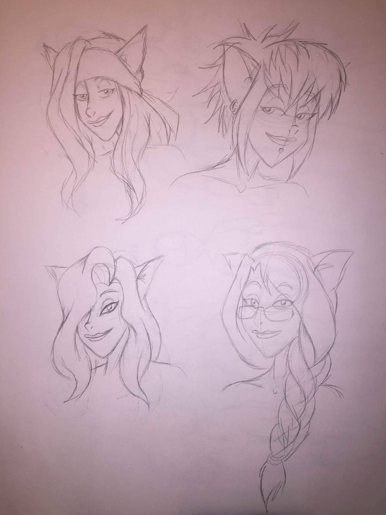 Possible new OC hairstyles? 2 by CheshireCaterling on DeviantArt