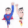 Superman and  Astro Boy