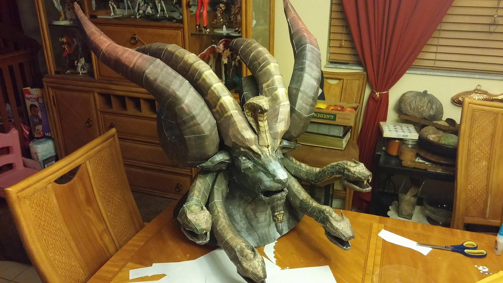 Kaprima / baphomet Cosplay WIP Tera Halloween Mask