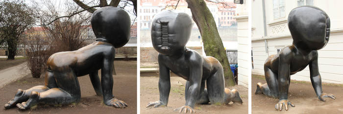 strange children sculptures