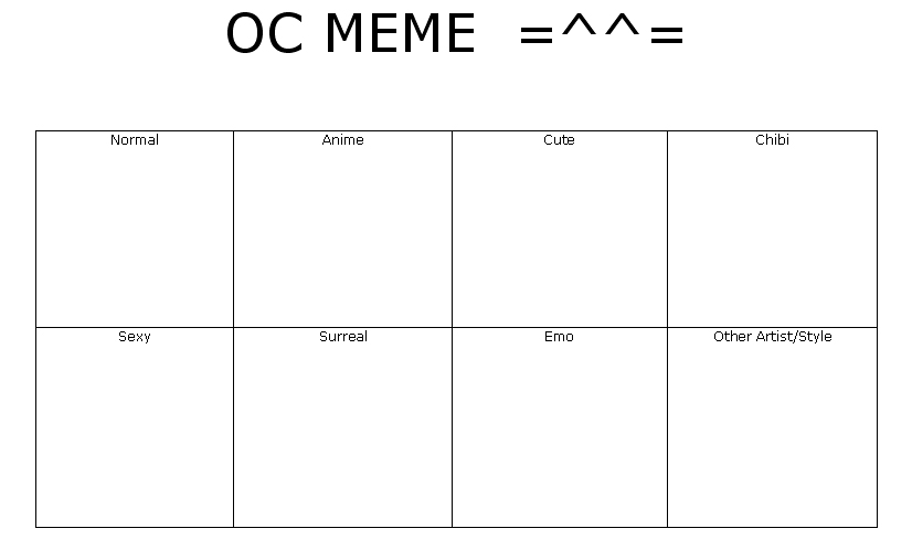 Blank OC Meme by tashasplasha on DeviantArt