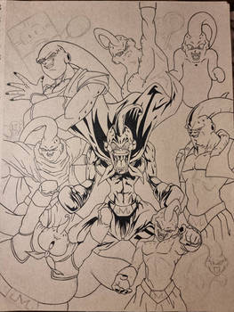 Buu inking WIP