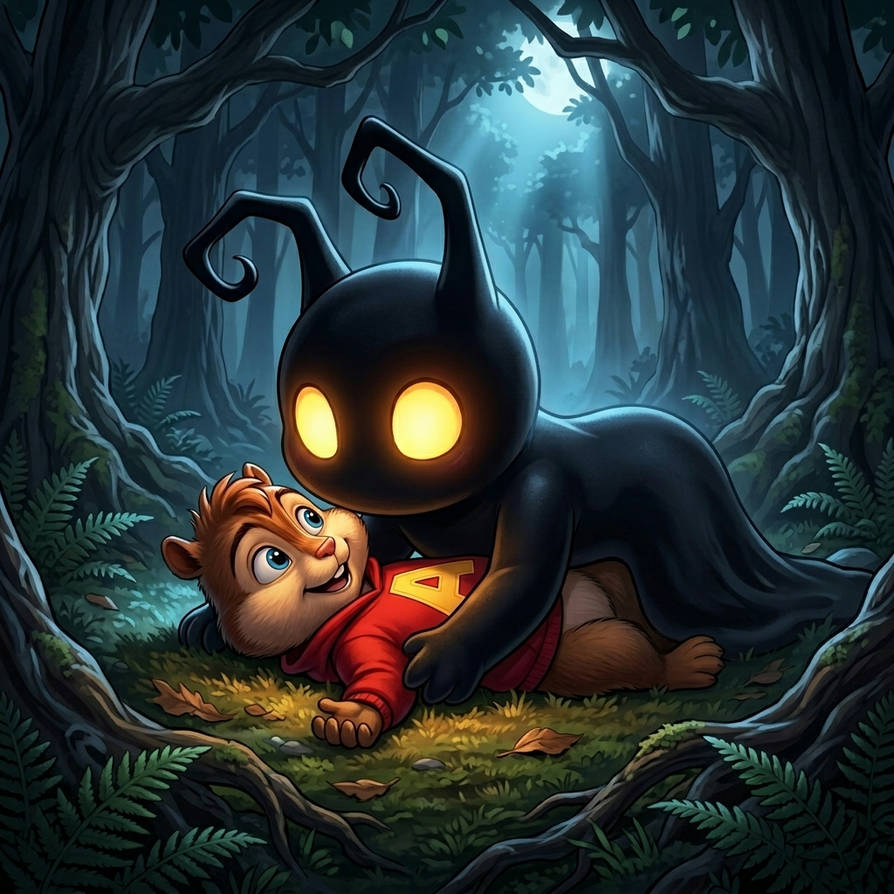 Chipmunk Shadow Alvin with shadow heartless by FallenChipmunk on DeviantArt