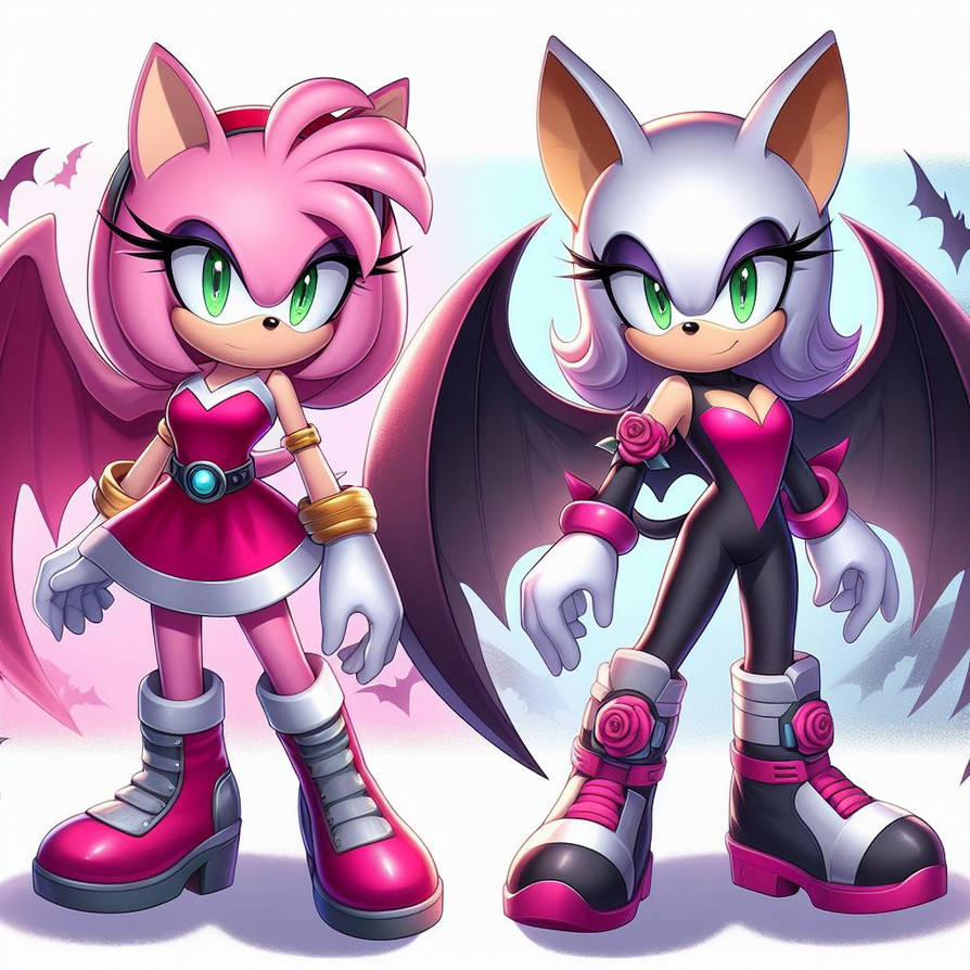 Amy R Urge Rouge and Amy by BigFanBud123 on DeviantArt