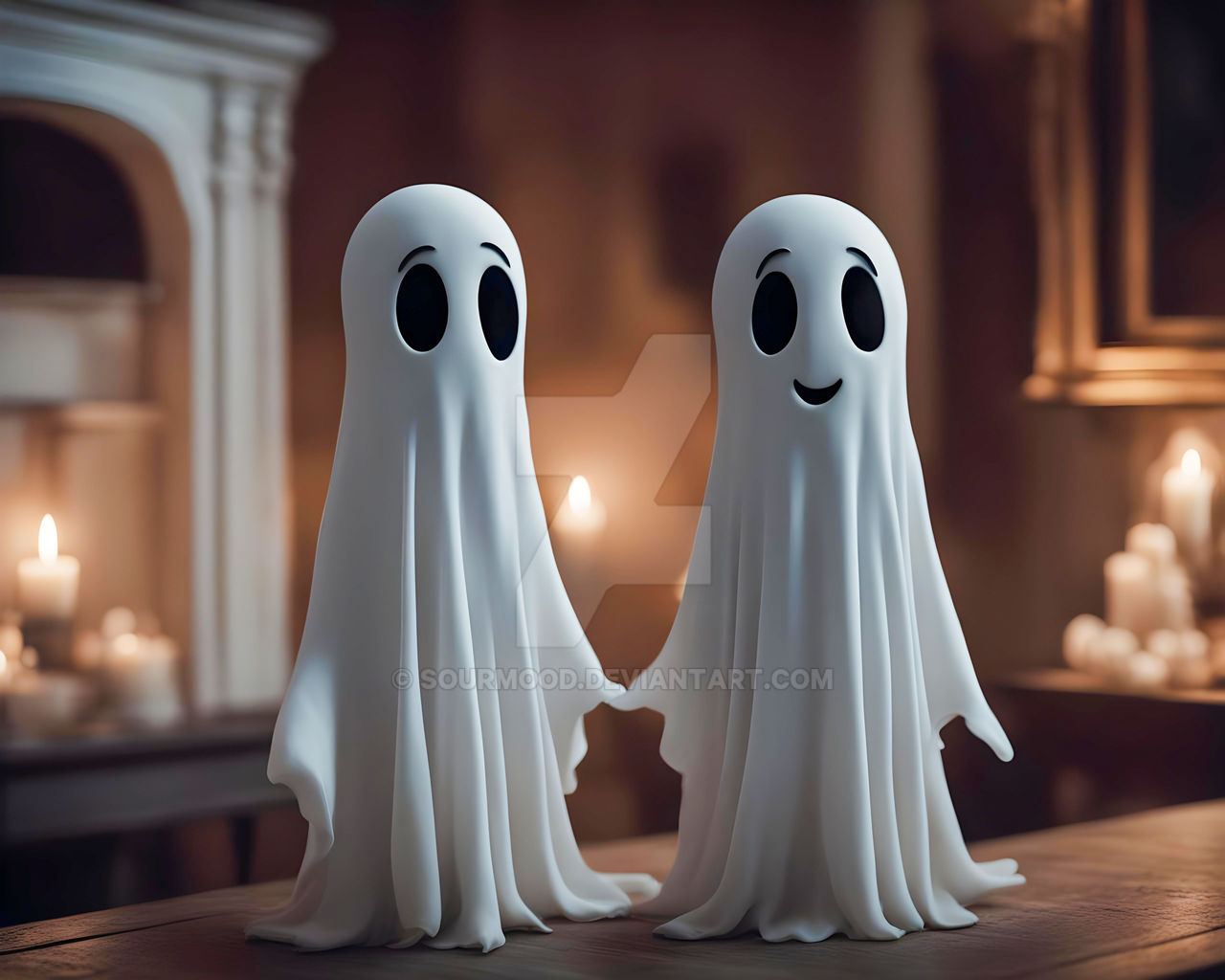 First Partner Ghost Ghost Couple by sourmood on DeviantArt