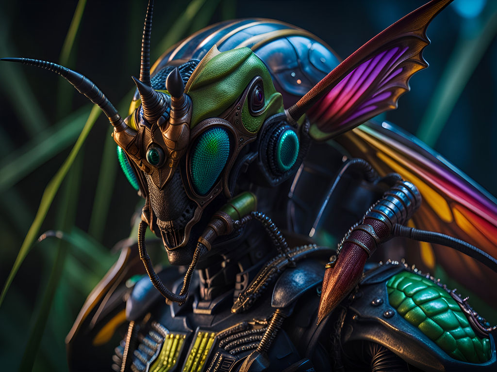 Cyborg Insectoid Insectoid Warrior by sourmood on DeviantArt