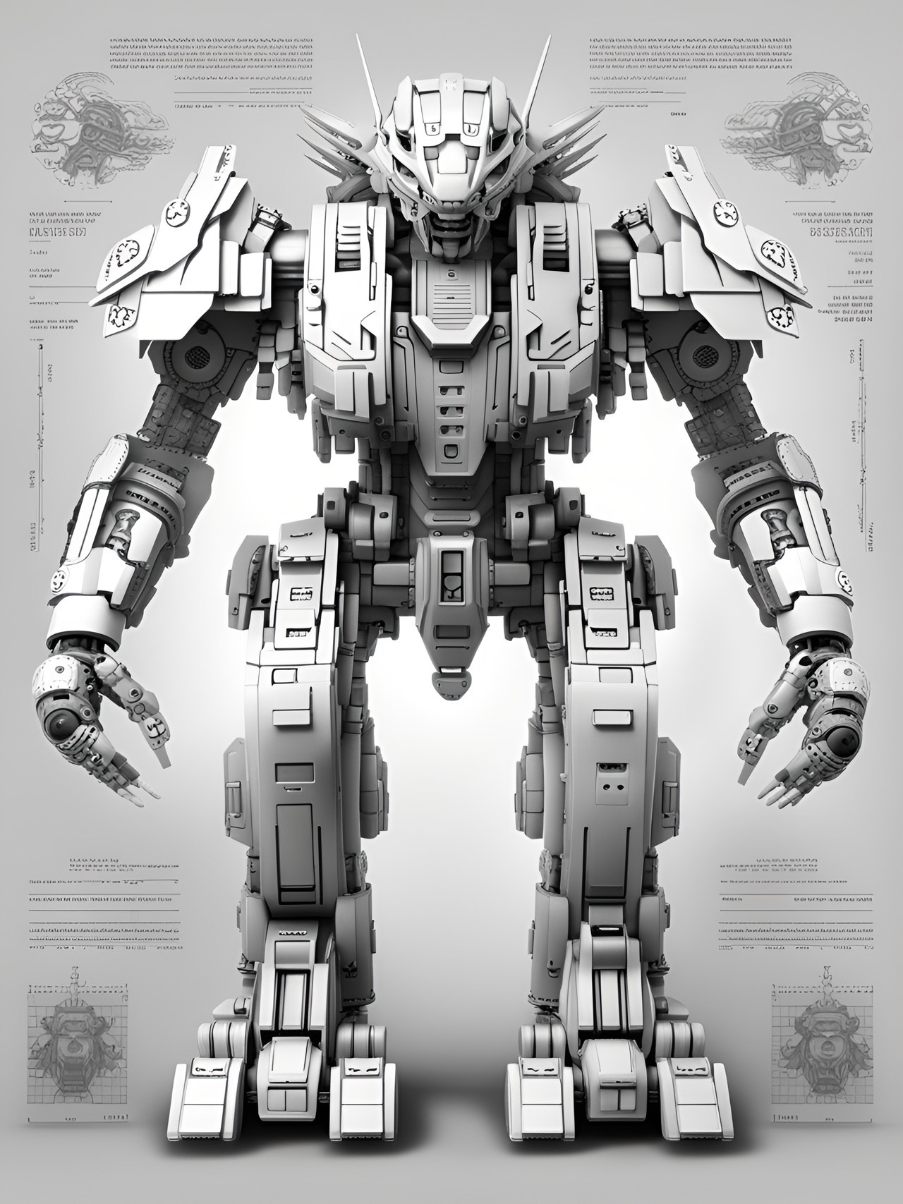 Free Concept - Mecha 9 Reference by sourmood on DeviantArt