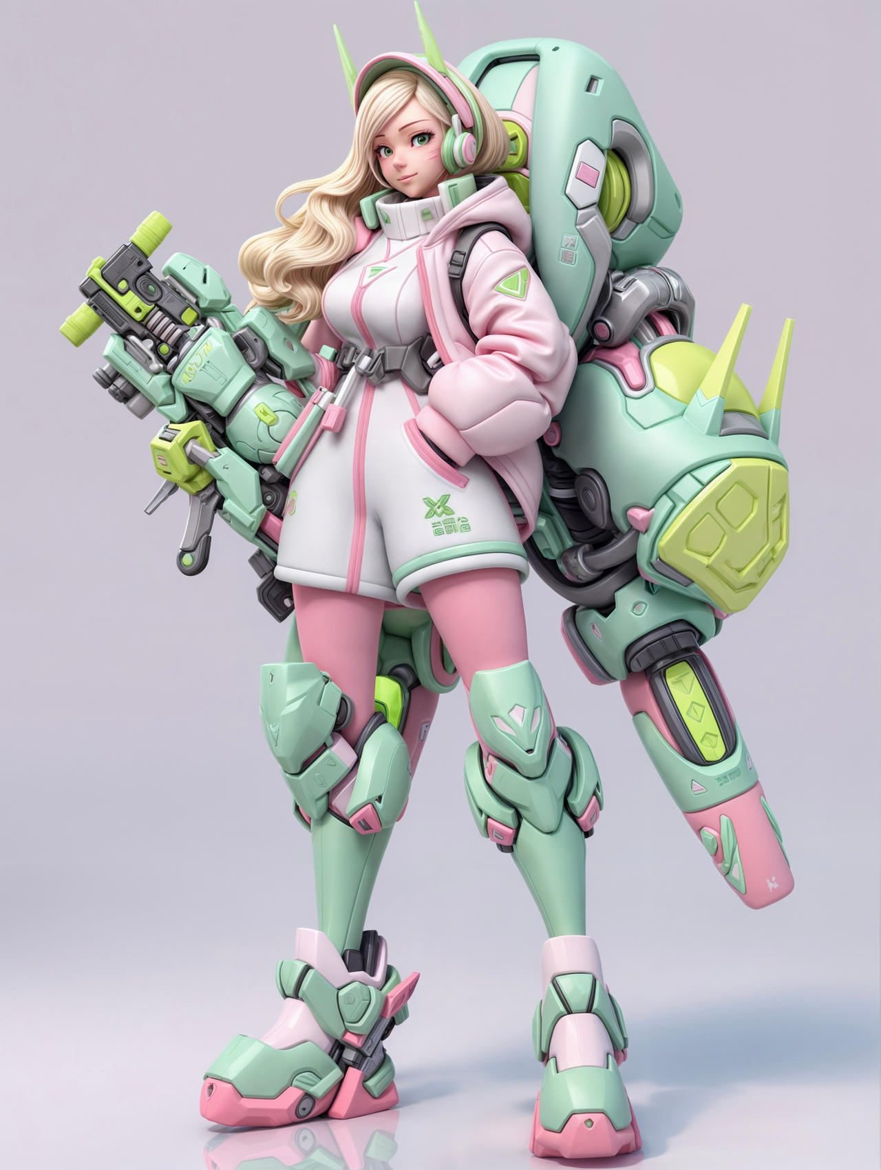 Pink Meka Peppy Pink Mecha Girl by sourmood on DeviantArt