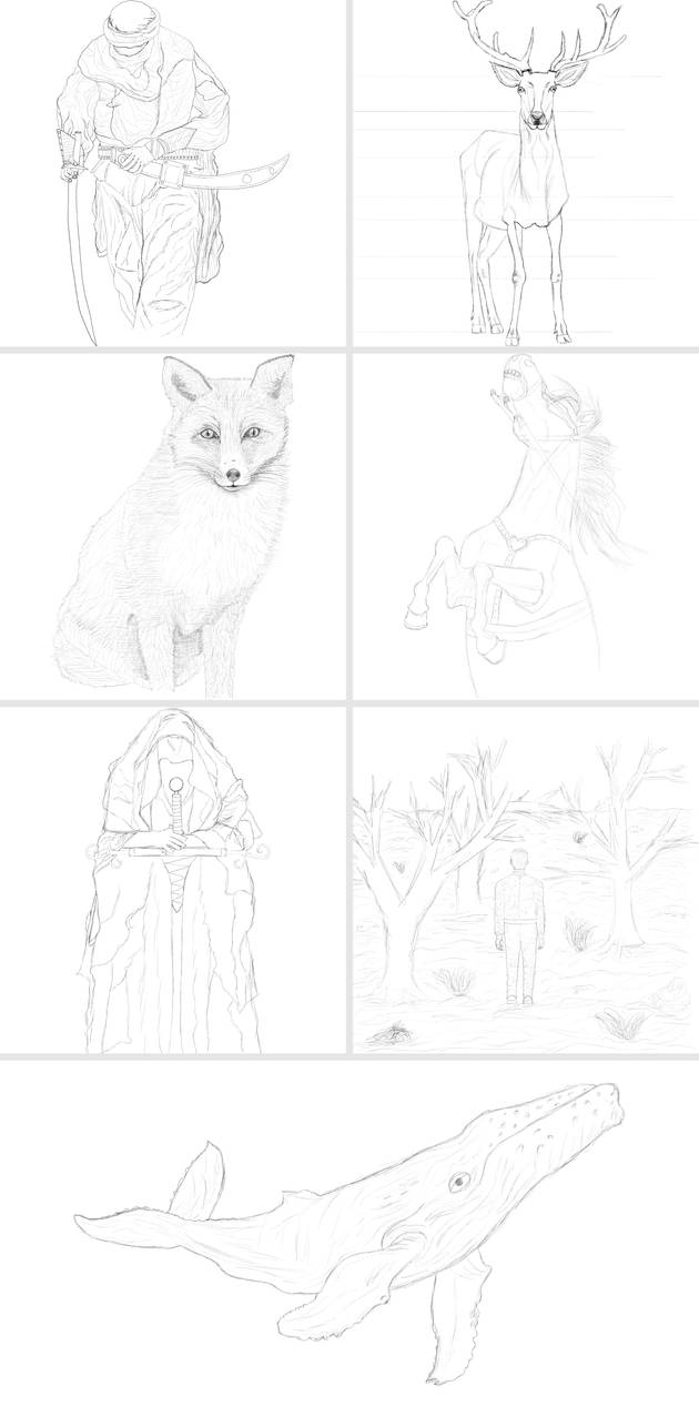 Random Sketches | digital drawing by mo7amedziada on DeviantArt