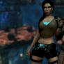 Lara and Totec - Wallpaper 1