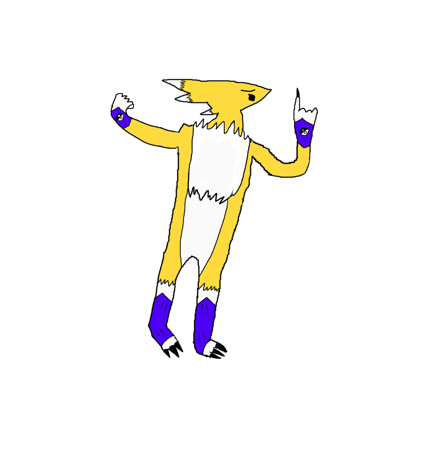 Pointing Renamon (Finished)