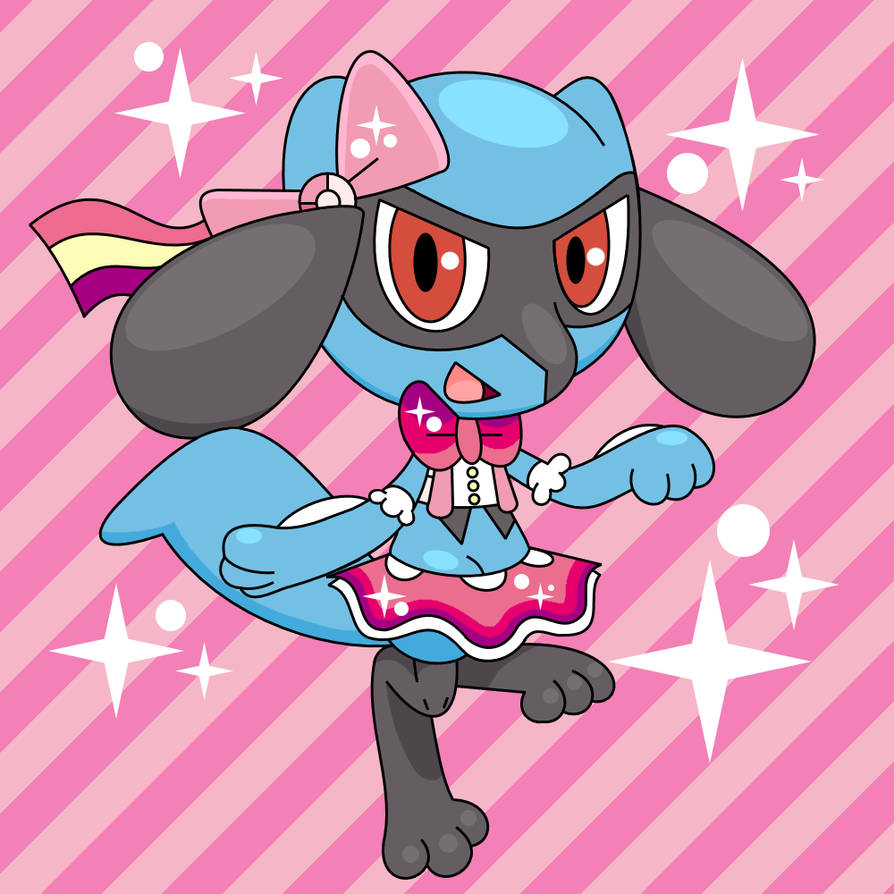 Pokemon Riolu Girl Rosa Pink Riolu by Wizenheimer2003 on DeviantArt