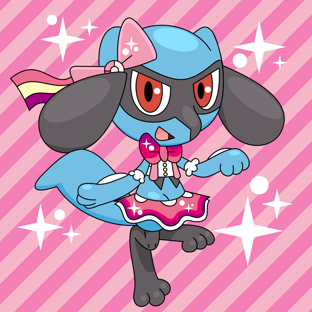 Pink Riolu by Wizenheimer2003 on DeviantArt