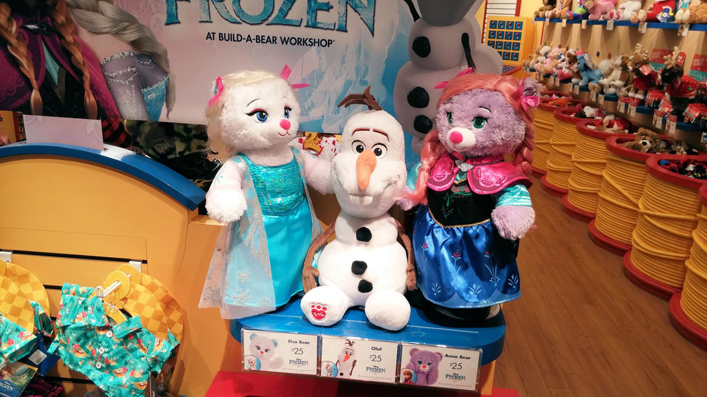 Elsa, Anna Bears and Olaf!