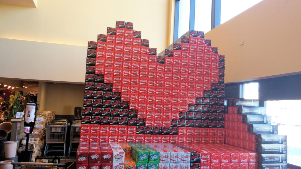 Valentine's Day Coke Display 2015 1