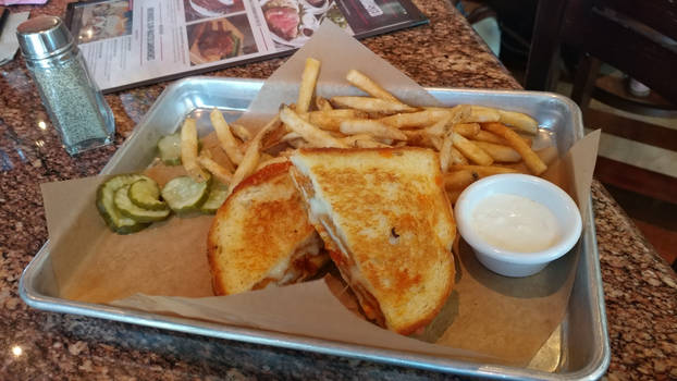 Buffalo Chicken Grilled Cheese Sandwich