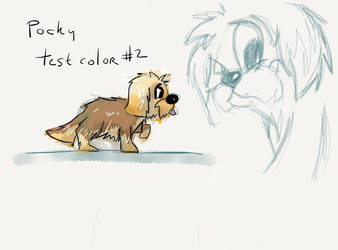 Pocky the Dog Color Test #2