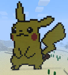 Pikachu Minecraft Pixel Art