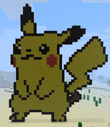 Pikachu Minecraft Pixel Art Fixed