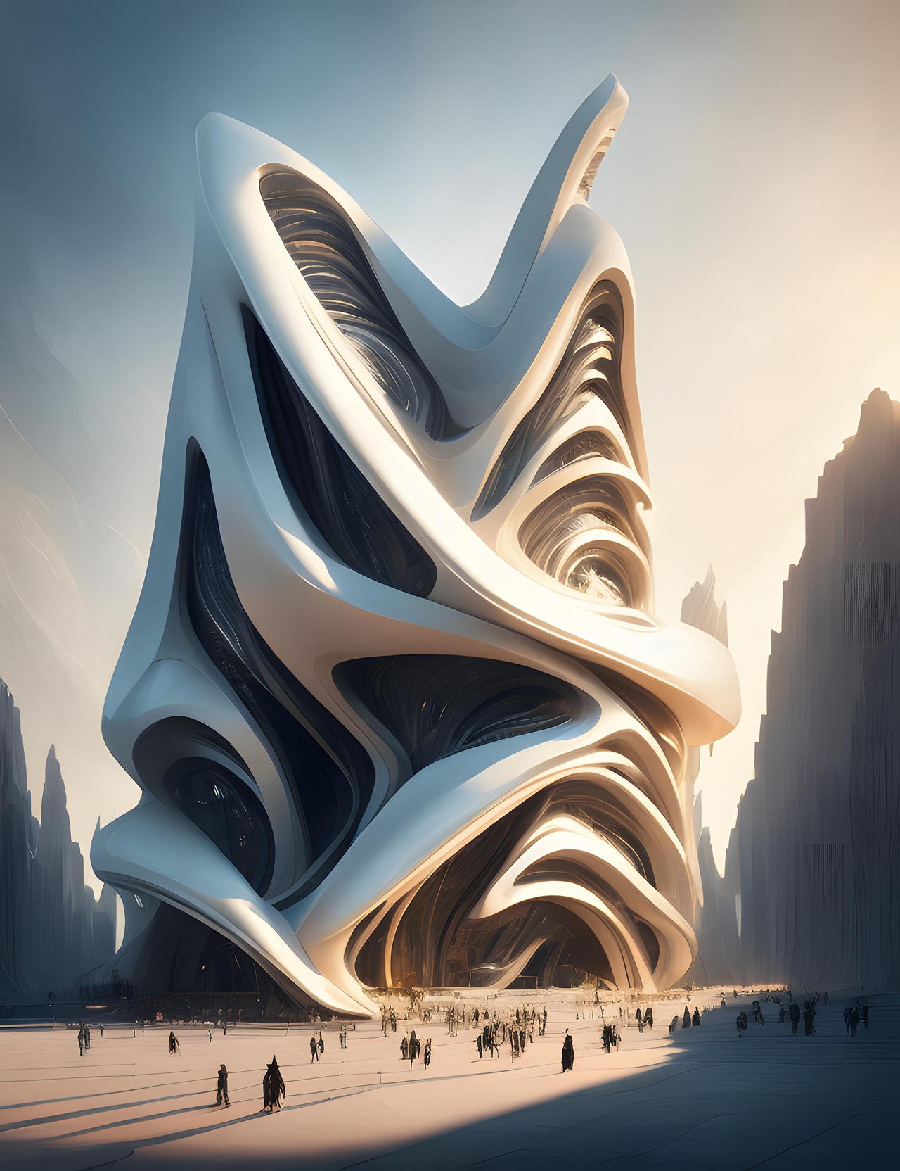 Futuristic Architectural Concept 005 By AriyaAIArt On DeviantArt futuristic-architectural-concept-005-by-ariyaaiart-on-deviantart